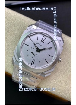 Bvlgari Octo Finissmo Edition 1:1 Mirror Replica 904L Stainless Steel Casing White Dial
