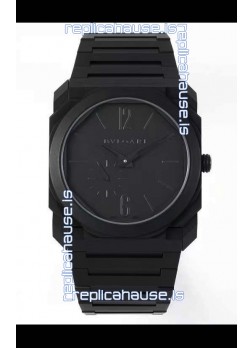 Bvlgari Octo Finissmo Edition 1:1 Mirror Replica Sandblasted DLC Coated Casing