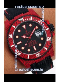 Rolex Submariner DiW Carbon Fiber Edition Swiss Replica Watch - 1:1 Mirror Replica