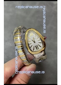 Bvlgari Serpenti Edition Two Tone Yellow Gold Casing Watch in 1:1 Mirror Quality