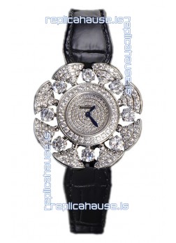 Bvlgari Divas's Dream Edition Watch in Steel Casing - Diamonds Paved Dial Swiss Replica
