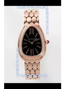 Bvlgari Serpenti Seduttori Edition in Rose Gold Casing Super Clone Watch