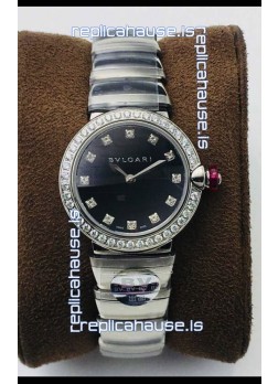 Bvlgari LVCEA Edition Watch in Stainless Steel Black Dial - 1:1 Mirror Replica
