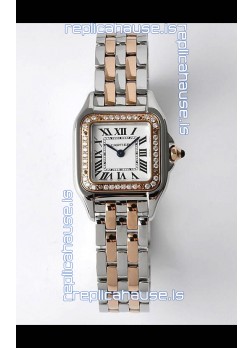 PANTHERE de Cartier Edition 22mm 1:1 Mirror Swiss Watch Rose Gold Two Tone Casing