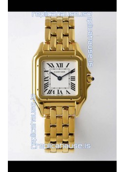 PANTHERE de Cartier Edition 27mm 1:1 Mirror Swiss Watch Yellow Gold Casing