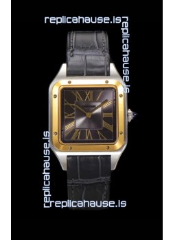 Cartier Santos Dumont 27MM Super Clone Edition Watch in Two Tone Casing
