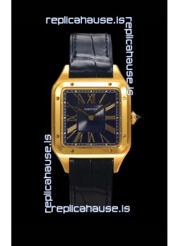 Cartier Santos Dumont 27MM Super Clone Edition Watch in Gold Casing 