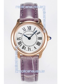 Ronde Louis Cartier Super Clone 29MM  Rose Gold Watch in Swiss Quartz Movement