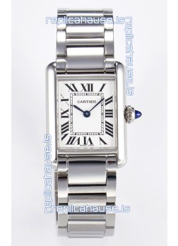 Tank Must De Cartier Super Clone Swiss Replica Watch 27MM White Dial