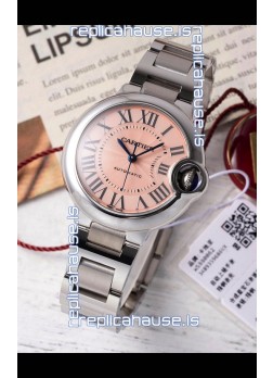 Ballon De Cartier Swiss Automatic Beige Dial Mirror Quality 33MM in Stainless Steel