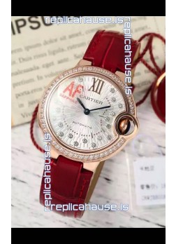 Ballon De Cartier Swiss Automatic 1:1 Mirror Quality 33MM in Rose Gold Plating