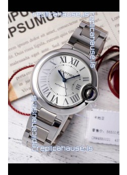 Ballon De Cartier Swiss Automatic Steel Dial Mirror Quality 33MM in Stainless Steel 
