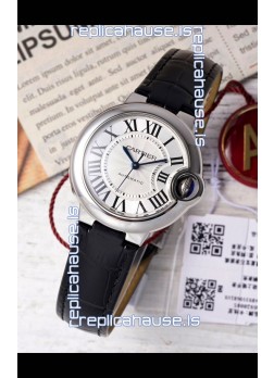 Ballon De Cartier Swiss Automatic White Dial Mirror Quality 33MM in Stainless Steel 