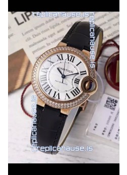 Ballon De Cartier Swiss Automatic 1:1 Mirror Quality 33MM in Rose Gold Plating