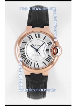 Ballon De Cartier Swiss Automatic 1:1 Mirror Quality 33MM in Rose Gold Plating