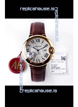 Ballon De Cartier Swiss Automatic 1:1 Mirror Quality 42MM in Yellow Gold Casing