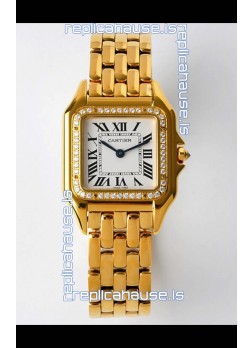 PANTHERE de Cartier Edition 27MM 1:1 Mirror Swiss Watch Yellow Gold Casing