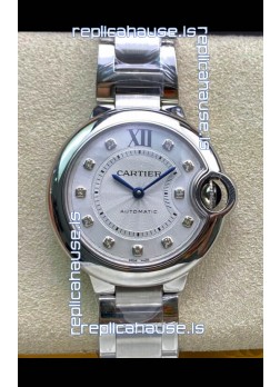 Ballon De Cartier Swiss Automatic 1:1 Mirror Quality 33MM in Steel Casing 