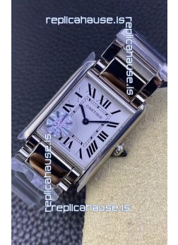 Cartier Tank Solo Swiss Quartz Watch in Stainless Steel Casing - 25.5MM Wide  1:1 Mirror Replica