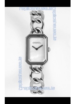 Chanel Premiere Gourmette Chain Watch - Swiss Quartz Movement in White Dial 