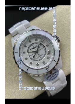 Chanel J12 38MM White Ceramic Case Watch Automatic 1:1 Mirror Replica Watch