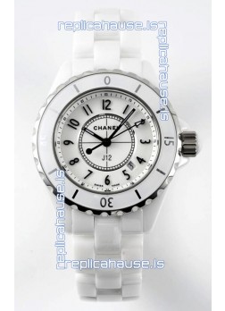 Chanel J12 Ladies White Ceramic Casing Watch 1:1 Mirror Replica Watch 
