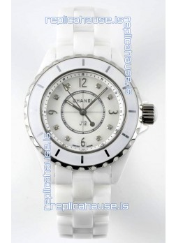 Chanel J12 Ladies White Ceramic Casing Watch 1:1 Mirror Replica Watch 