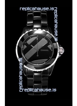 Chanel J12 Untitled Black Ceramic Casing Watch 1:1 Mirror Replica Watch - 38MM Automatic Movement