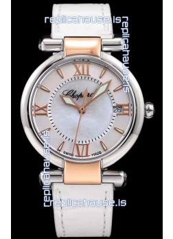 Chopard Imperiale White Dial Swiss Automatic Replica Watch in 904L Steel 