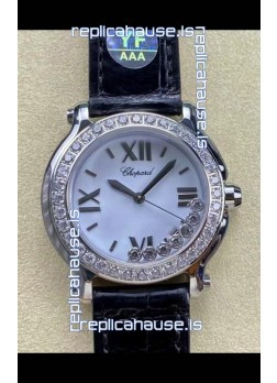 Chopard Happy Sport 1:1 Mirror Swiss Quartz Watch 36MM in 904L Steel White Dial