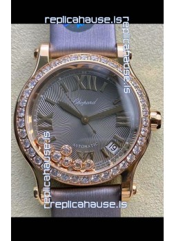 Chopard Happy Sport 1:1 Mirror Swiss Automatic Replica Watch 36MM in Rose Gold Casing