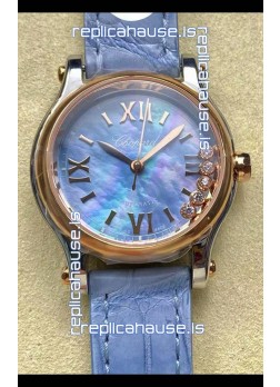 Chopard Happy Sport 1:1 Mirror Swiss Automatic Replica Watch 36MM in Rose Gold Casing