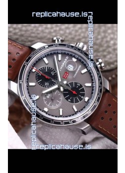 Chopard Classic Racing Chronograph 1:1 Mirror Replica Watch in Steel Casing - Grey Dial 