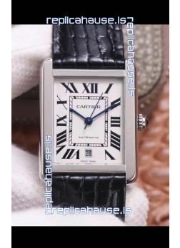 Cartier Tank Solo Swiss Automatic Watch in Stainless Steel Casing 31MM Wide 