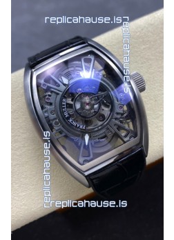 Franck Muller Curvex Grand Central Tourbillon Stainless Steel Watch in 1:1 Mirror Replica Watch