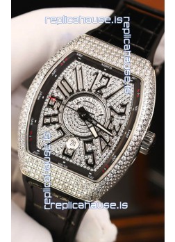 Franck Muller Vanguard Edition Swiss Replica Watch - Black Numerals