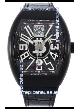 Franck Muller Vanguard Encrypto BTC V45 PVD Casing Swiss Replica Watch