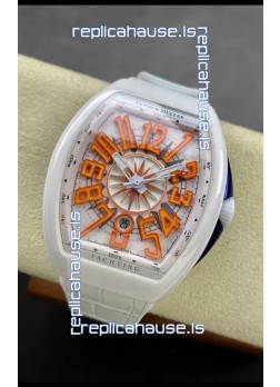 Franck Muller Vanguard Yachting White Ceramic 1:1 Mirror Swiss Replica Watch