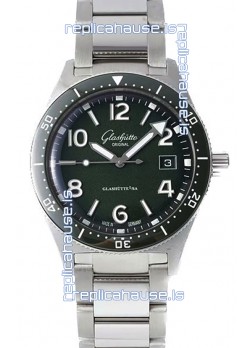 Glashütte SeaQ Divers Edition 1:1 Superclone Swiss Replica Watch Green Dial 