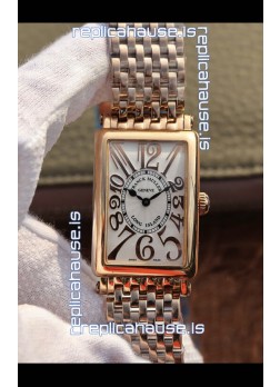 Franck Muller Long Island Pink Gold Swiss Watch in Swiss Quartz Movement