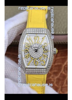 Franck Muller Vanguard Ladies 1:1 Mirror Swiss Replica Watch 32MM Wide Steel Casing