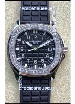 Patek Philippe Aquanaut LUCE 5072A-001 Quartz Swiss Replica Watch in Black Dial 35MM