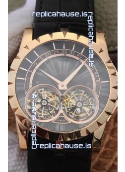 Replica Roger Dubuis Excalibur RDDBEX0280 1:1 Mirror Replica Watch in Rose Gold Casing