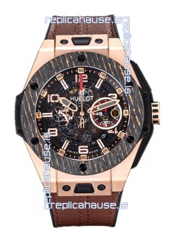 Hublot Big Bang F1 "King Carbon Gold" Edition Chronograph Swiss Replica Watch 