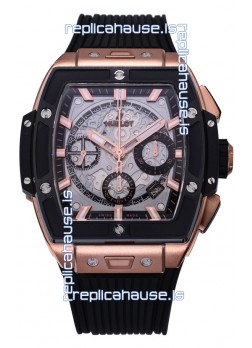 Hublot Spirit of Bang Rose Gold Casing Ceramic Bezel - 42MM Swiss Replica