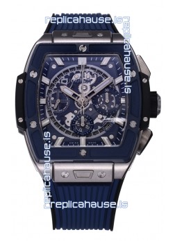 Hublot Spirit of Bang Titanium Casing Ceramic Bezel Blue Dial - 42MM Swiss Replica