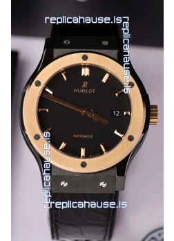 Hublot Classic Fusion Ceramic Casing Rose Gold Bezel Superclone Watch 42MM