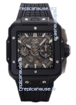 Hublot Square Bang Unico Black Ceramic Casing Chronograph Watch 1:1 Mirror Replica