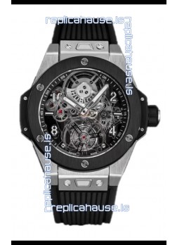 Hublot Big Bang Tourbillon Titanium Casing Ceramic Bezel Watch in 45MM 1:1 Mirror Replica