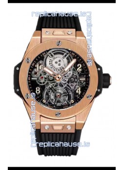 Hublot Big Bang Tourbillon Rose Gold Casing Watch in 45MM 1:1 Mirror Replica